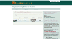 Desktop Screenshot of brockrentals.ca