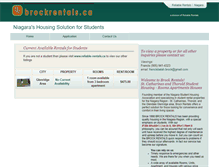 Tablet Screenshot of brockrentals.ca